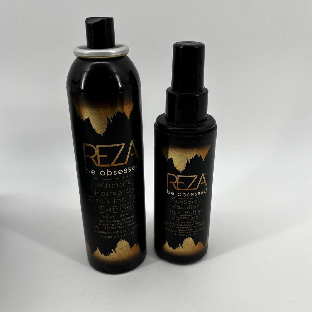 REZA Be Obsessed Love My Leave-in Conditioner & Ultimate Hairspray Duo No Caps